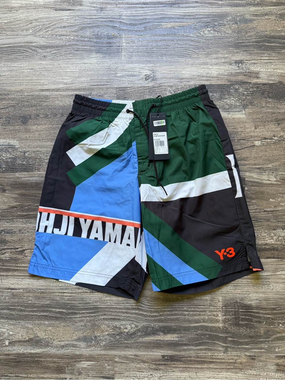 NWT - Y-3 Yohji Yamamoto Logo Swim Trunks